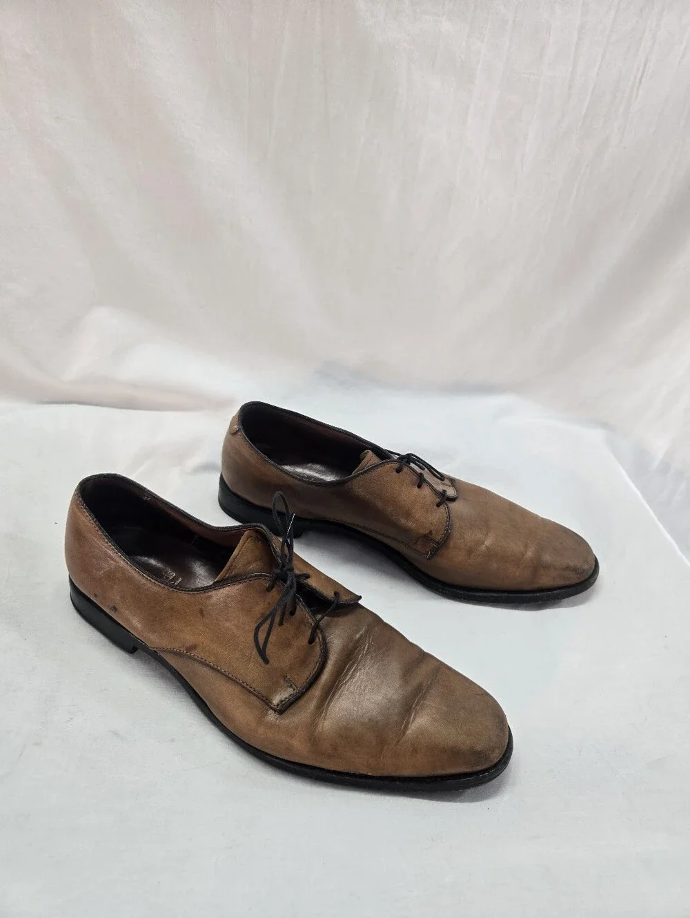 ALLEN EDMONDS Men's Size 12 Kenilworth Plain Toe Blucher Leather Shoes